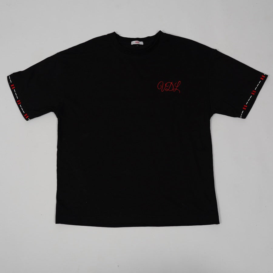 VDL Signature Black Tee – Red Edition