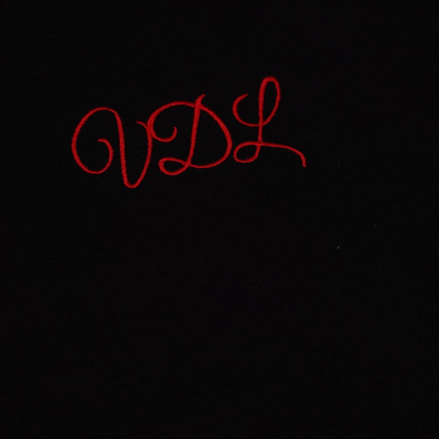 VDL Signature Black Tee – Red Edition