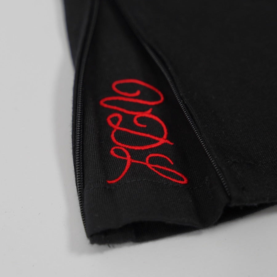 VDL Signature Black Shorts – Red Edition